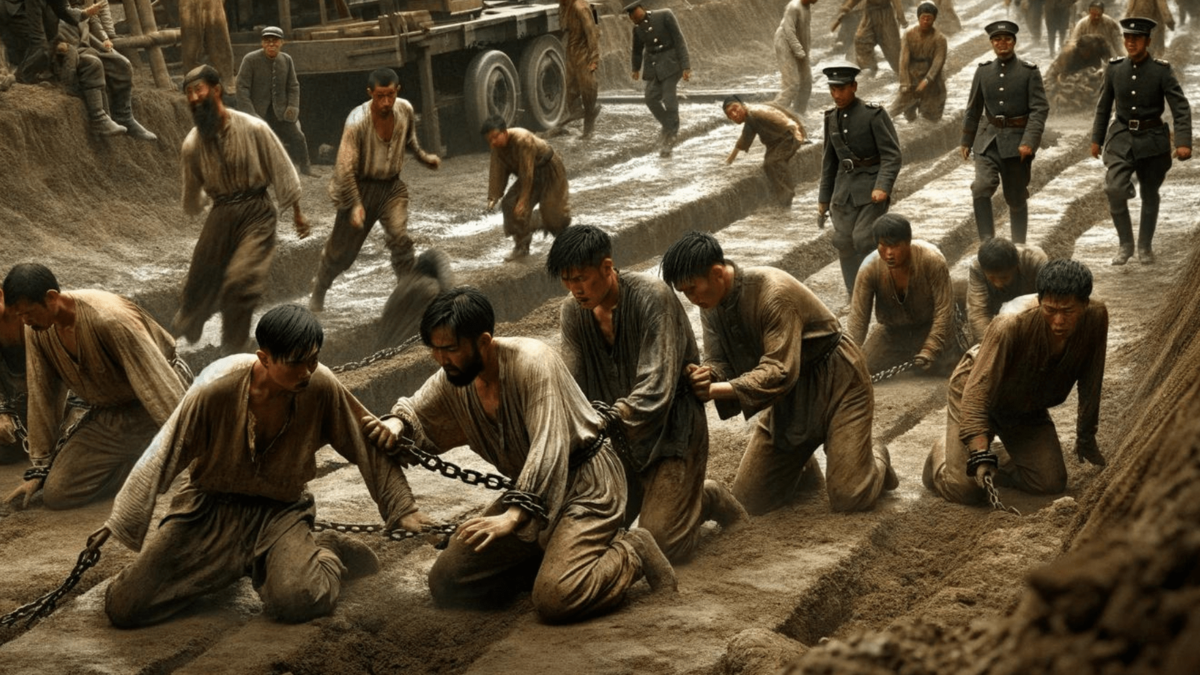 道路工事に当たった囚人のうち、211名が命を落とした。その中には鎖をつけられたまま脱走を試みたが捕まった者も…|ゴールドライフオンライン
