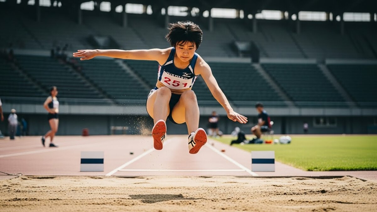日本人初の女性<b>オリンピック</b>選手は、中学生の頃に走り幅跳びで日本新記録を出した。記録は