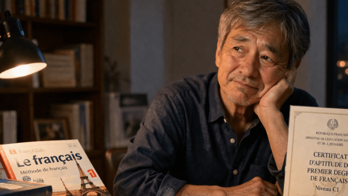 62歳から再びフランス語を学び、ついに仏検1級合格――それでも“人生は
