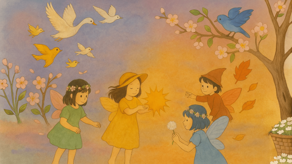 1950年 ドイツの小さな絵本 妖精や小人さんなど可愛いが詰まった絵本